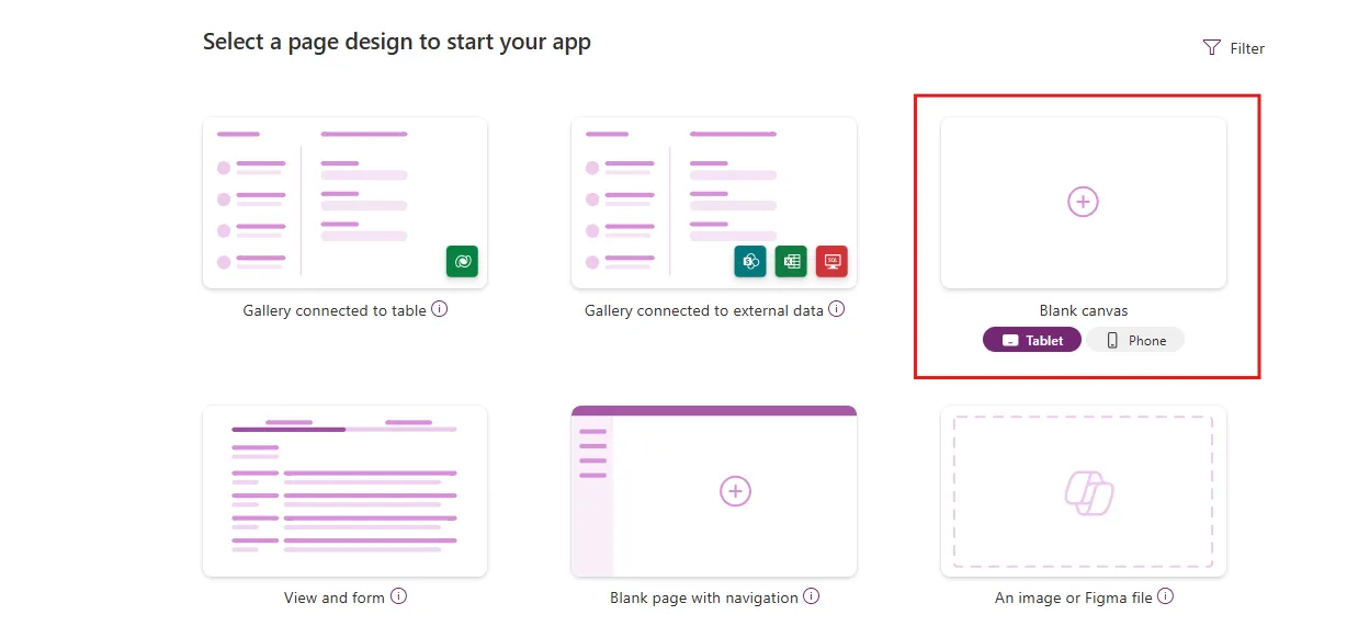 New App - Blank Canvas
